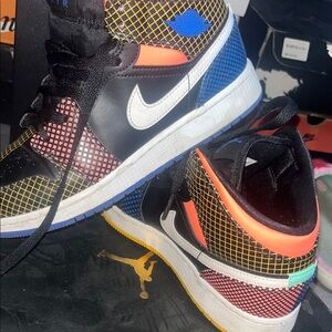 Nike Multicolor Sneakers with Black and White Details